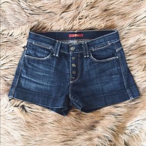 7 For All Mankind Jean Shorts Size 25